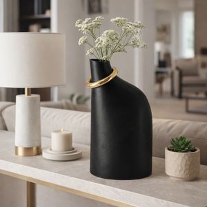 ENOCHCROSS BLACK VASE 18 (IN) 2