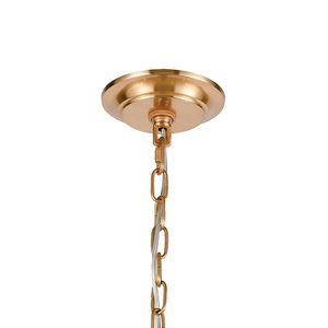 Abaca 27'' Wide 6-Light Chandelier - Satin Brass 5