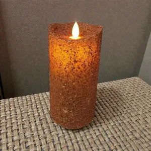 Grunge Moving Flame 3x6in LED Candle 1