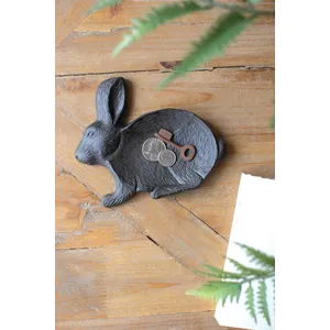 Cast Iron Easter Rabbit Trinket Tray 1