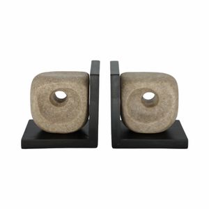 LYNNPARK SET OF 2 BROWN BOOKENDS 6 (IN) 1