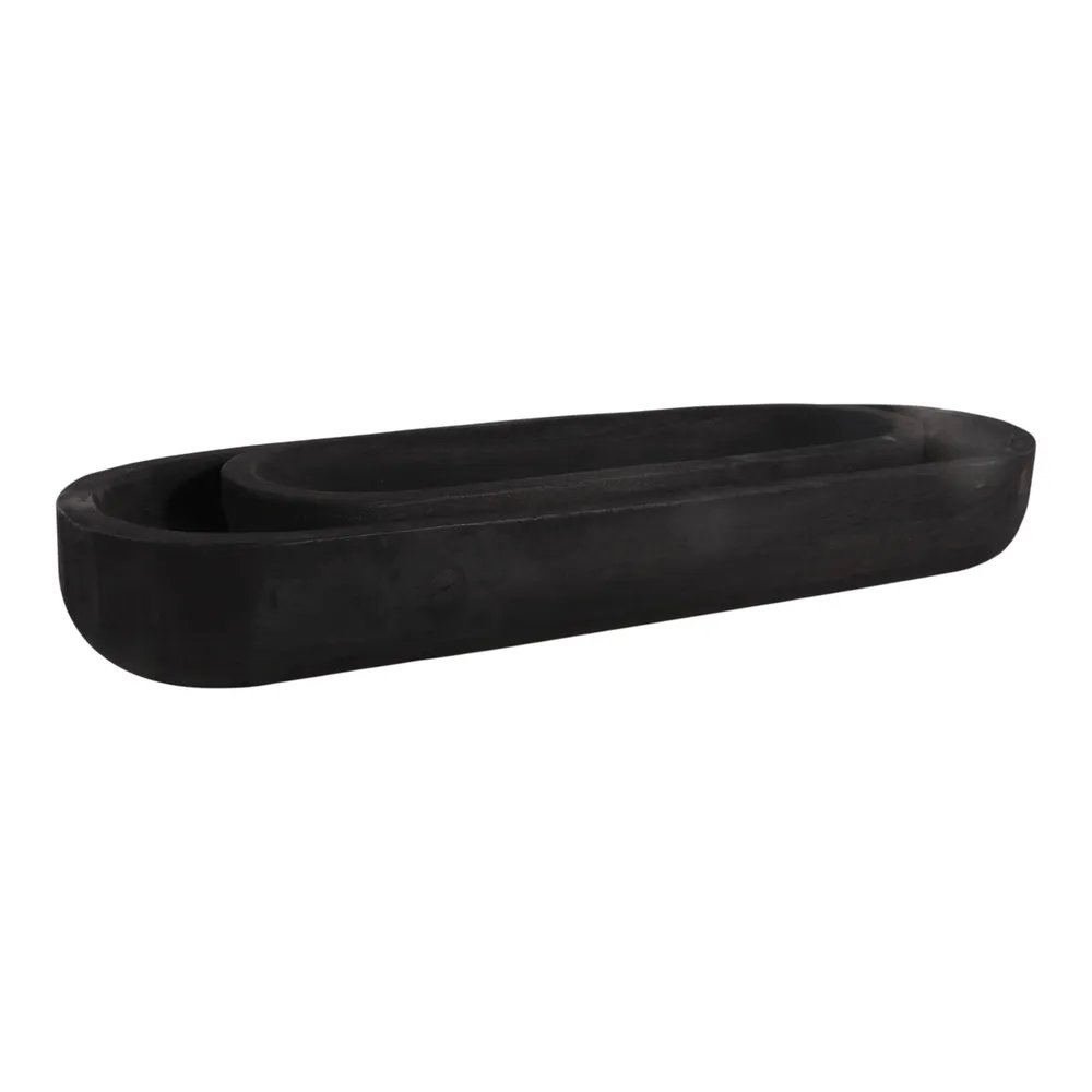 ELTONWIND SET OF 2 BLACK BOWLS 4 (IN)