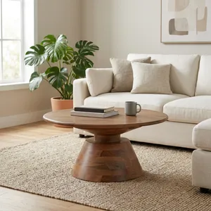 RUTHBURN BROWN COFFEE TABLE 17 (IN) 10