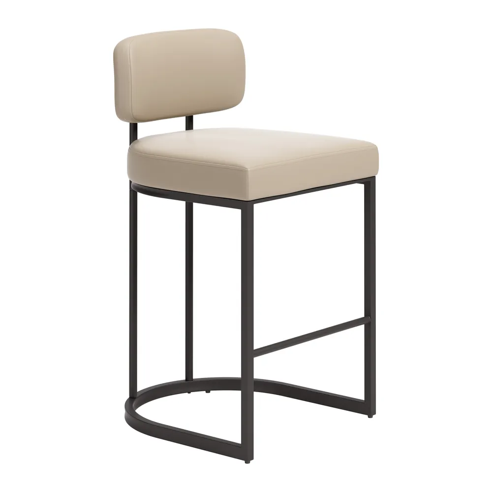 Velar Counter Stool Beige & Gray