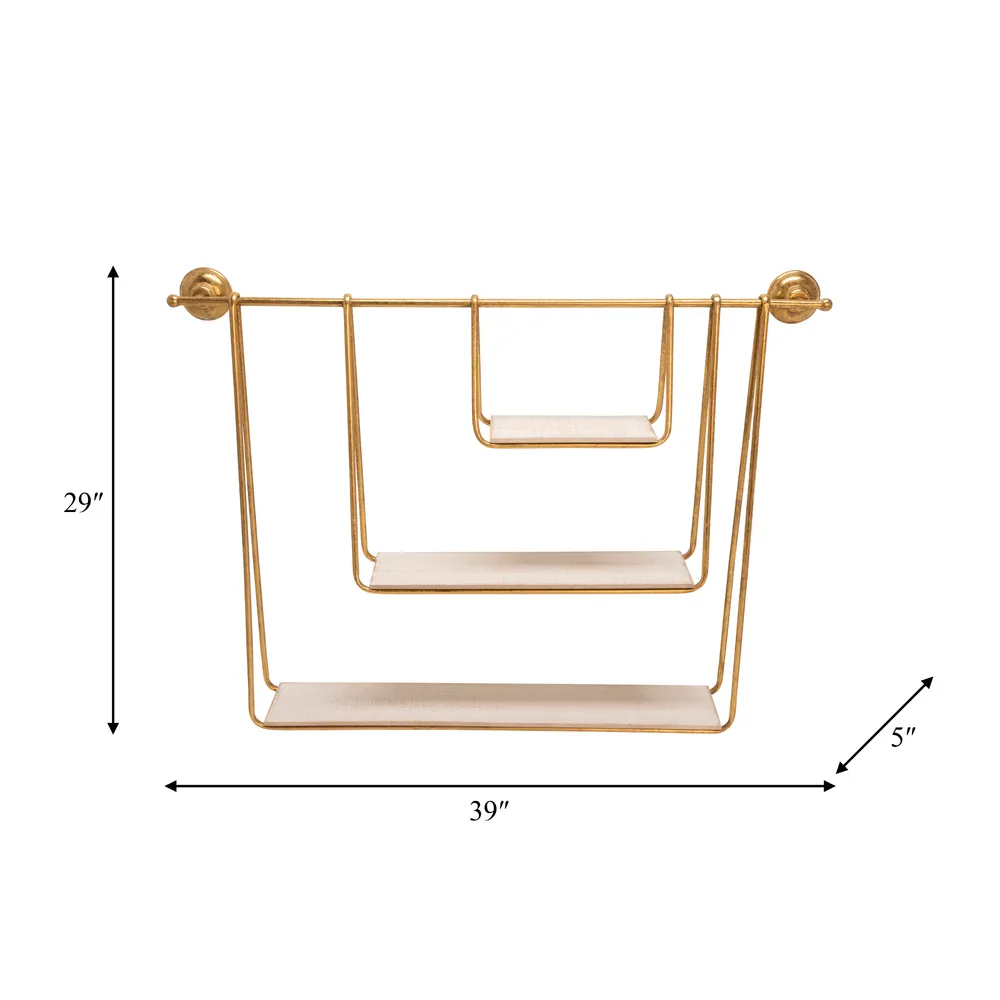 GARANDRUN WHITE WALL SHELF 29 (IN)