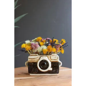 Ceramic Camera Planter 1