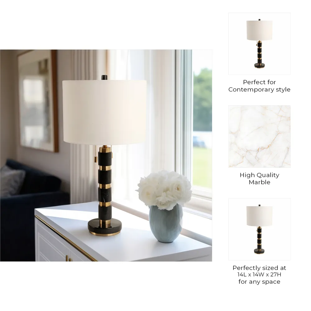 FINTONWORTH BLACK LAMP 28 (IN)
