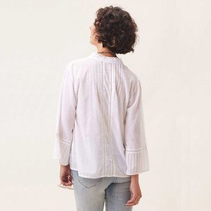 Easy Lightweight White Cotton Blouse 7
