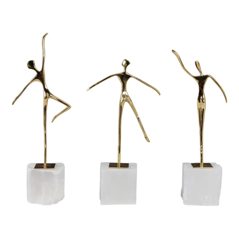 HOPEDALE SET OF 3 GOLD DECOR 13 (IN)