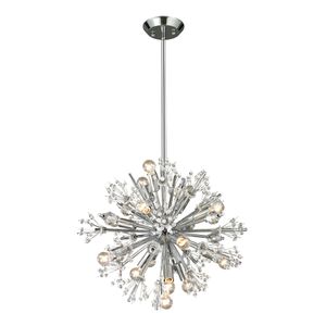 Starburst 20'' Wide 15-Light Chandelier - Polished Chrome 1