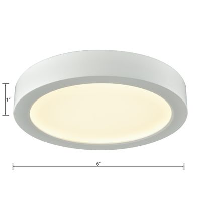 Titan 6'' Wide Integrated LED Down Light - White