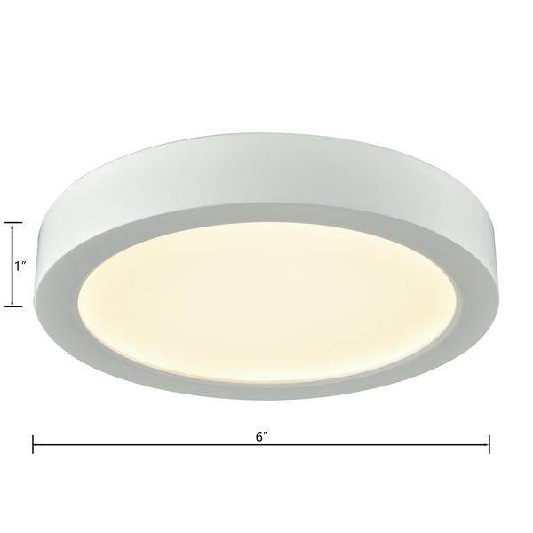 Titan 6'' Wide Integrated LED Down Light - White