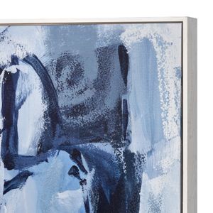 Blue Flush Abstract Framed Wall Art 4