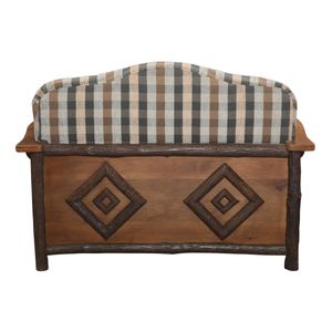 Hickory Log  Diamond Peak Loveseat - Premium Fabric - Seat:  Fabric TBD;   Backrest:  Fabric TBD 8