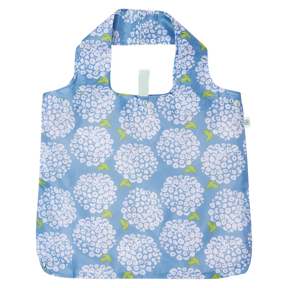 Hydrangea Blue blu Reusable Shopping Bag