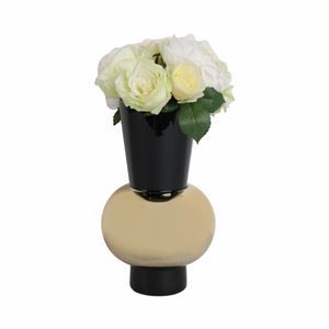 TRENTONMORE BLACK GLASS VASE 12 (IN) 3