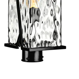 Waterfall 18'' High 1-Light Outdoor Post Light - Matte Black 3