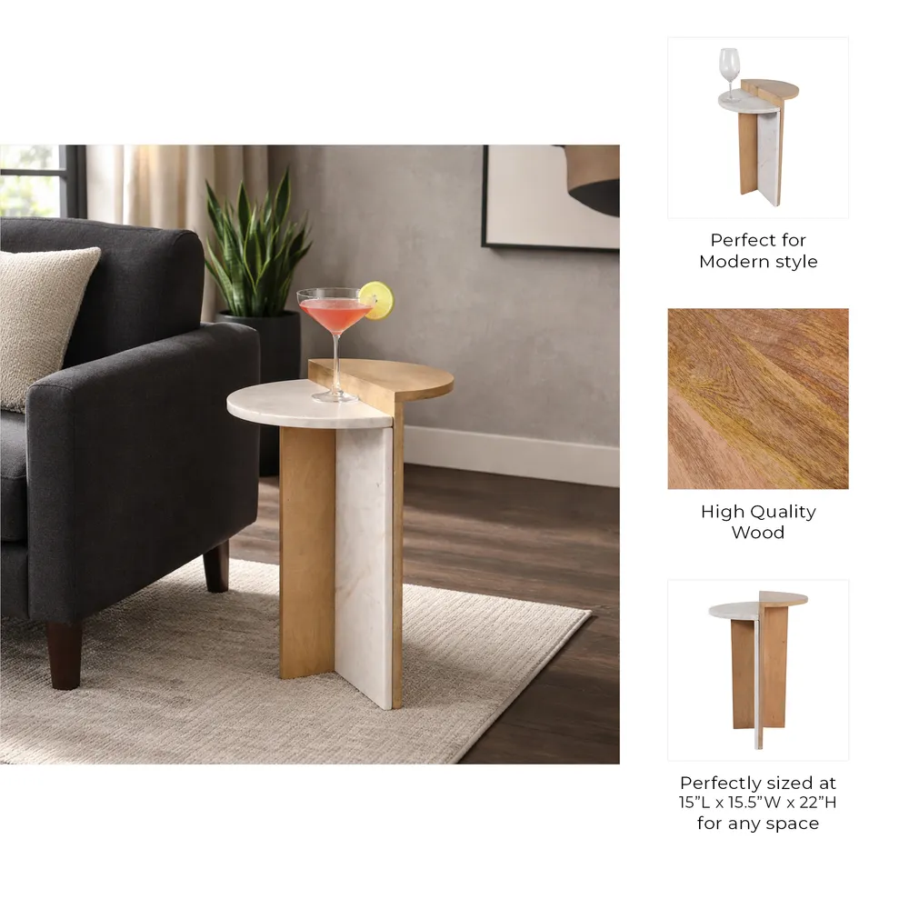 DESMONDROSE BROWN TABLE 22 (IN)