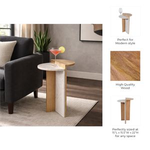 DESMONDROSE BROWN TABLE 22 (IN) 11