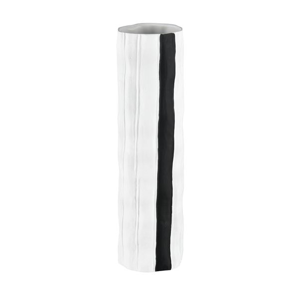 Clark Vase - Striped Black