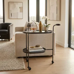 COLINOAK GRAY BAR CART 33 (IN) 10
