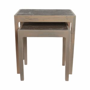 CALDERCROSS SET OF 2 BROWN TABLE 22 (IN) 6