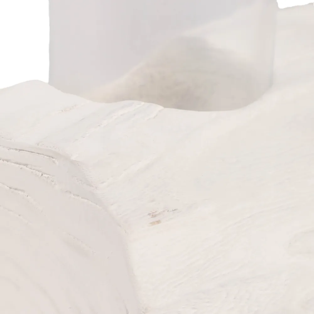 ENNISMORE WHITE TEALIGHT HOLDER 4 (IN)