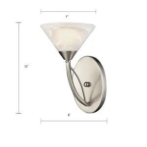 Elysburg 12'' High 1-Light Sconce - Satin Nickel 2