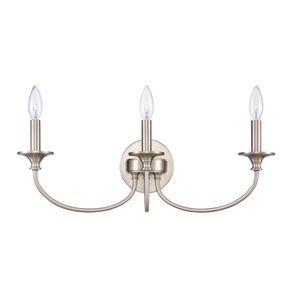 Cecil 22'' Wide 3-Light Vanity Light - Brushed Nickel 2