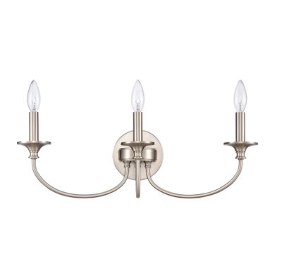 Cecil 22″ Wide 3-Light Vanity Light - Brushed Nickel