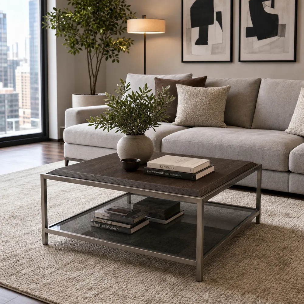 FORDHAMCLIFF BROWN COFFEE TABLE 18 (IN)