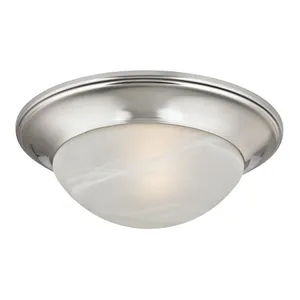 Fluor 12'' Wide 1-Light Flush Mount - Brushed Nickel 1