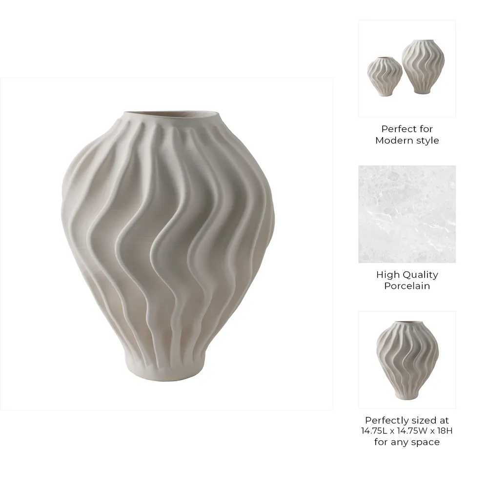 RAETON IVORY VASE 18 (IN)