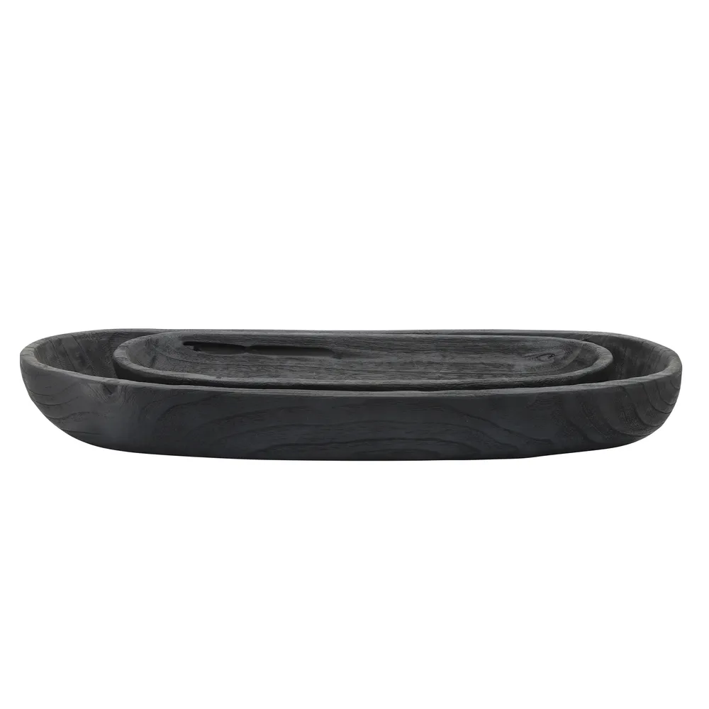 ELTONWIND SET OF 2 BLACK BOWLS 4 (IN)