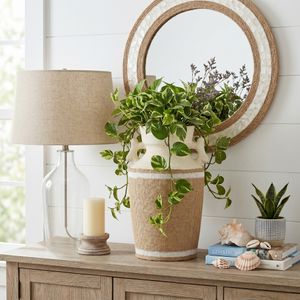 EMMETMORE IVORY VASE 17 (IN) 12