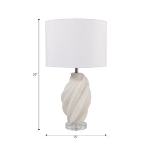 RAFECROSS IVORY LAMP 25 (IN) 10
