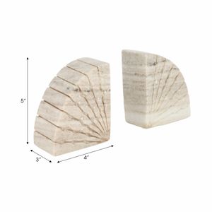 JULIANWAY SET OF 2 TAN BOOKENDS 6 (IN) 8