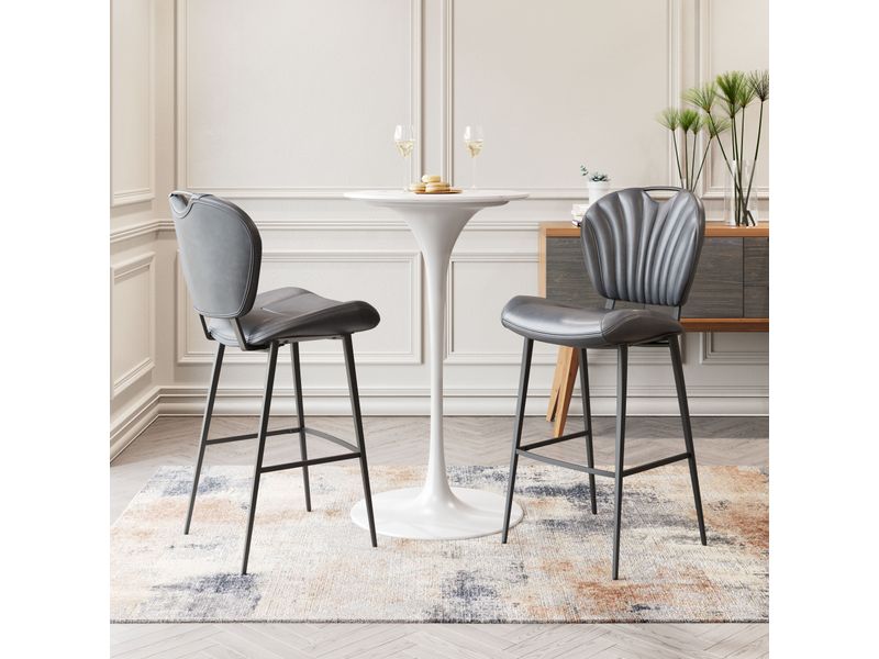 Terrence Barstool Vintage Gray 2