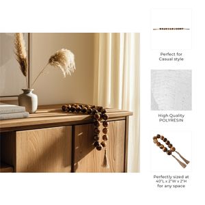 PALMERHAVEN BROWN BEAD 2 (IN) 10