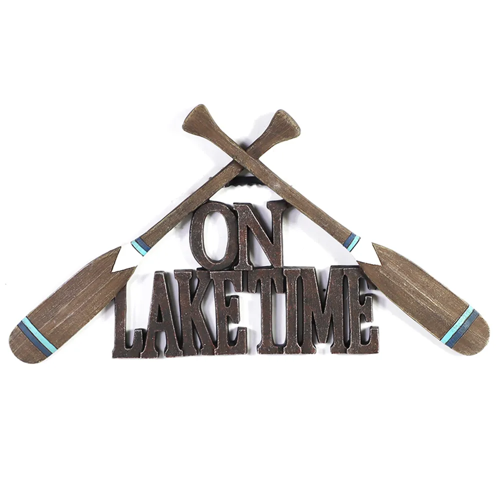 12-1/3" ON LAKE TIME OAR PLAQUE