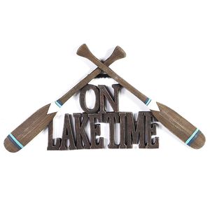 12-1/3" ON LAKE TIME OAR PLAQUE 1