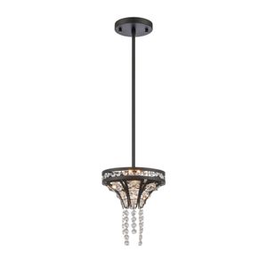 Fantania 8'' Wide 2-Light Mini Pendant - Matte Black 1