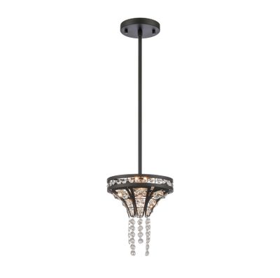 Fantania 8″ Wide 2-Light Mini Pendant - Matte Black