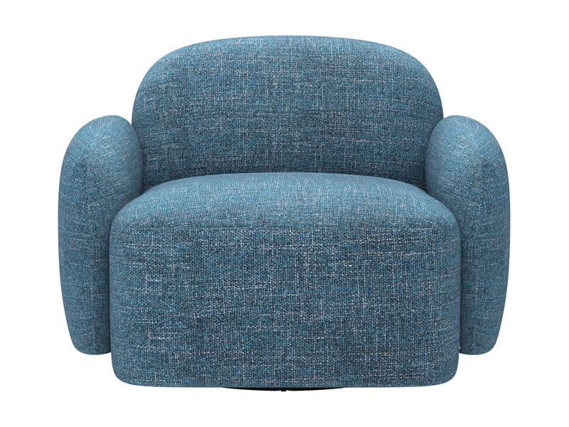 Cleo Swivel Chair Blue 4
