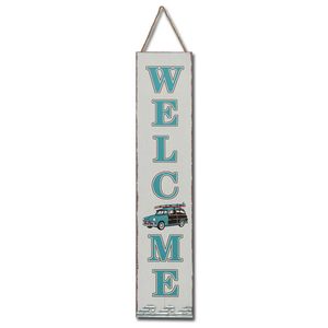 38" WELCOME WOODY VERTICAL SIGN 1
