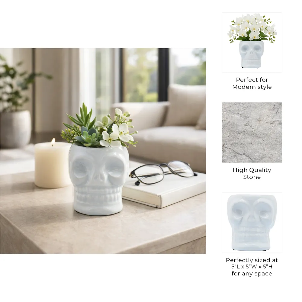 LINDENCLIFF WHITE VASE 5 (IN)