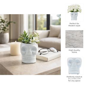 LINDENCLIFF WHITE VASE 5 (IN) 10