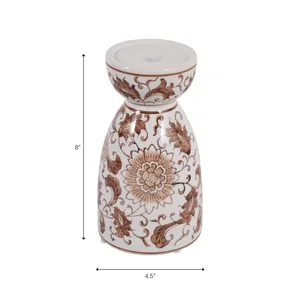 ROMANWICK BROWN CANDLE HOLDER 8 (IN) 10