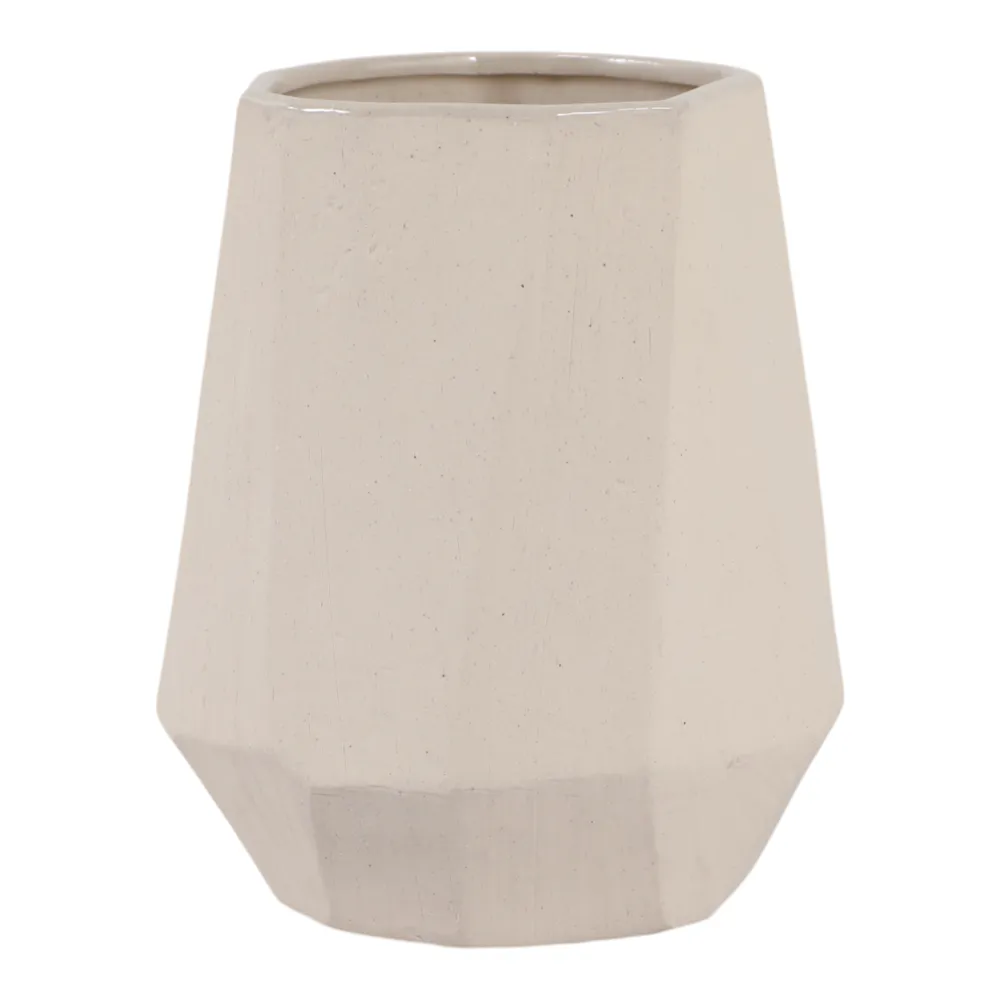 ENOCHWICK WHITE VASE 9 (IN)