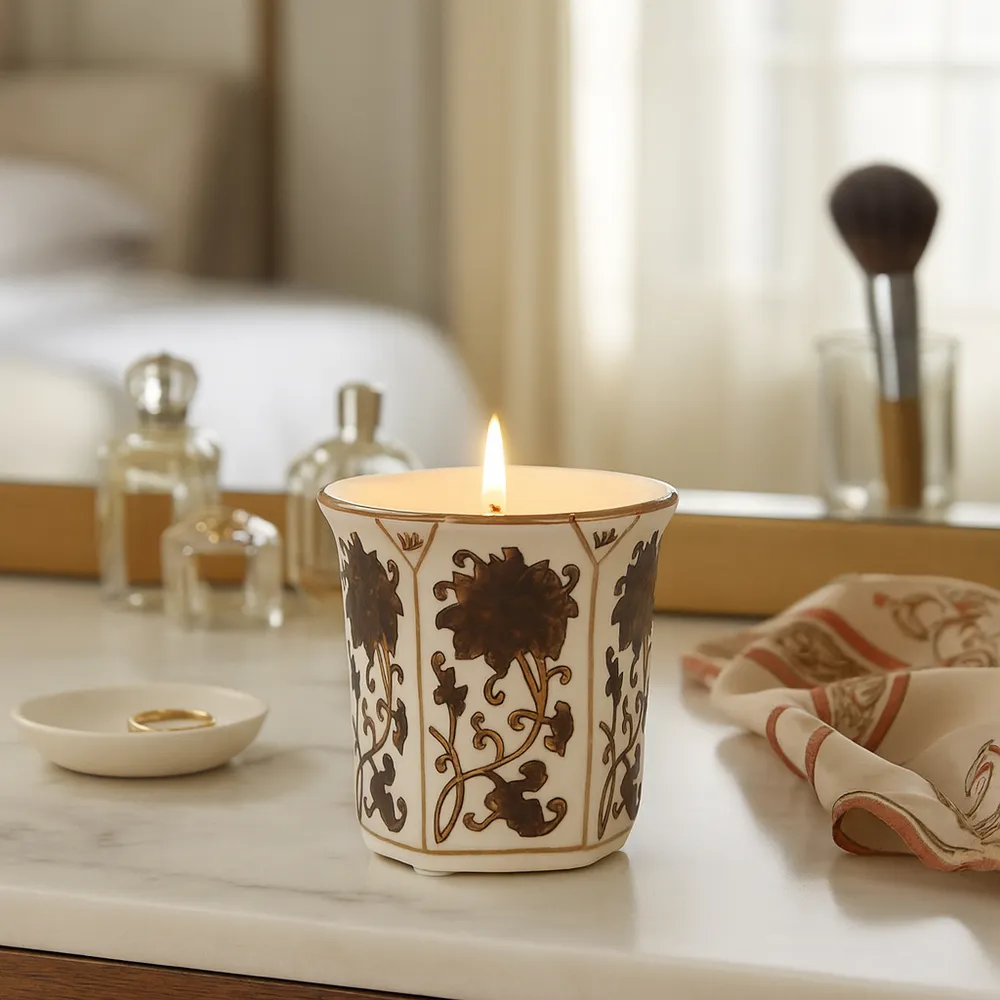 GREERWORTH BROWN CANDLE 4 (IN)